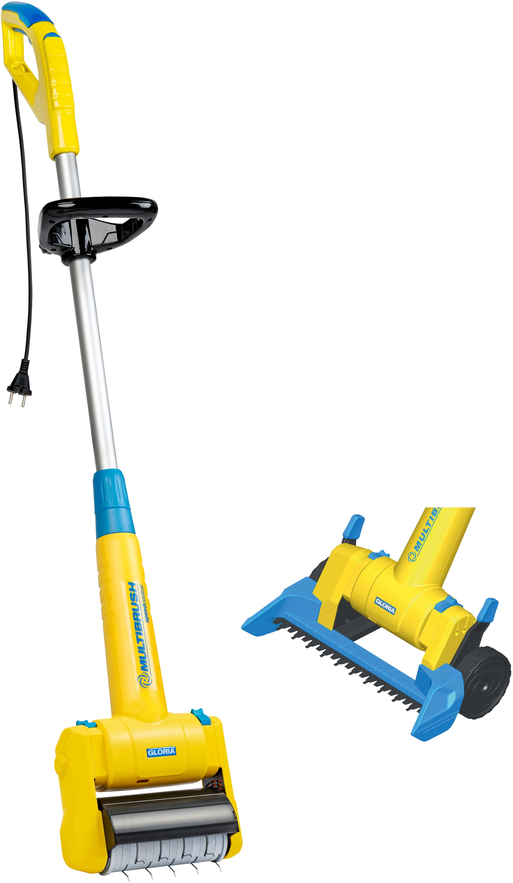 Gloria MultiBrush Speedcontrol Plus inkl. Finecut und RasenlüfterWalze