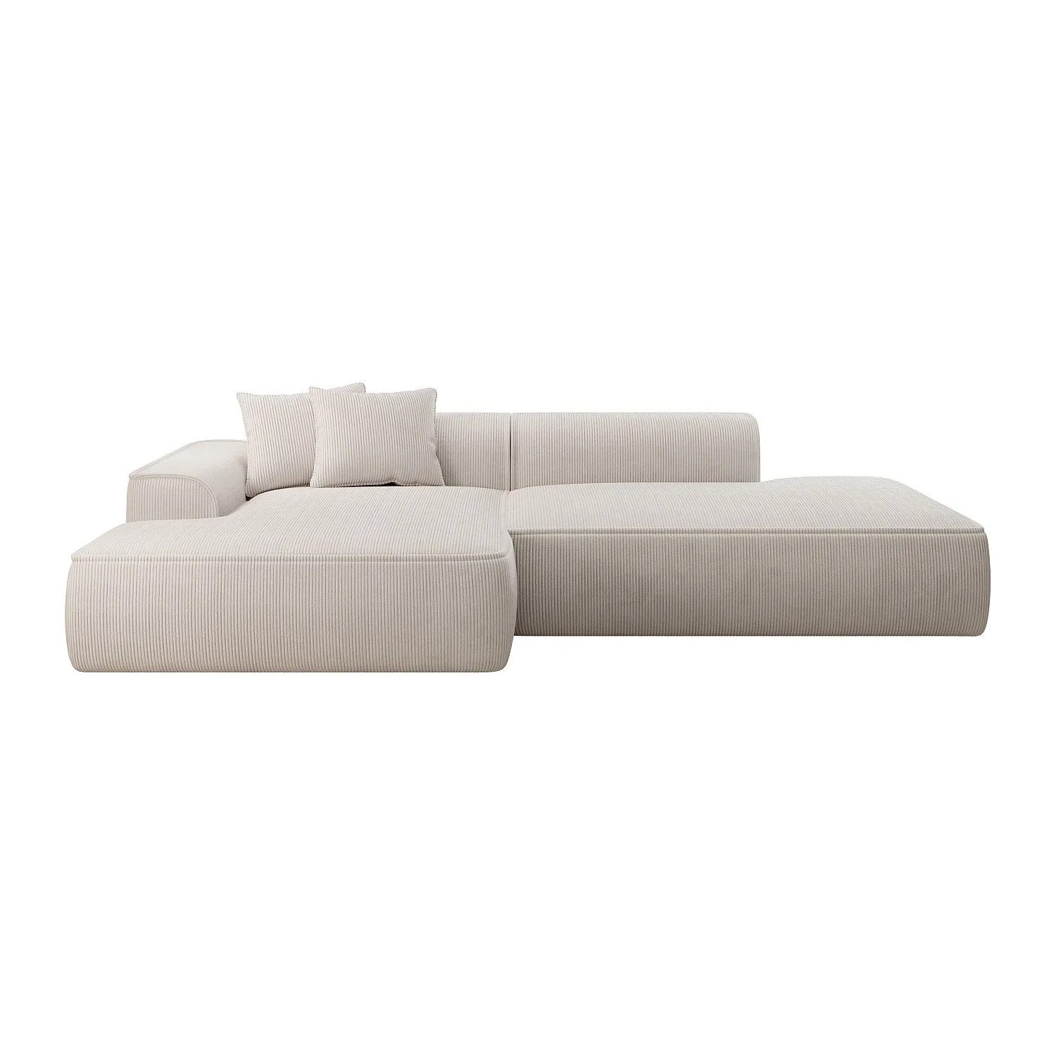 Vente-unique Sofa Ohne Schlafmöglichkeit Erynel Beige 305 cm