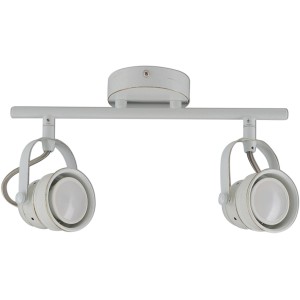 Näve LED-Spot Agona, 2-flammig, weiß antik. Deckenleuchte mit zwei Strahlern.