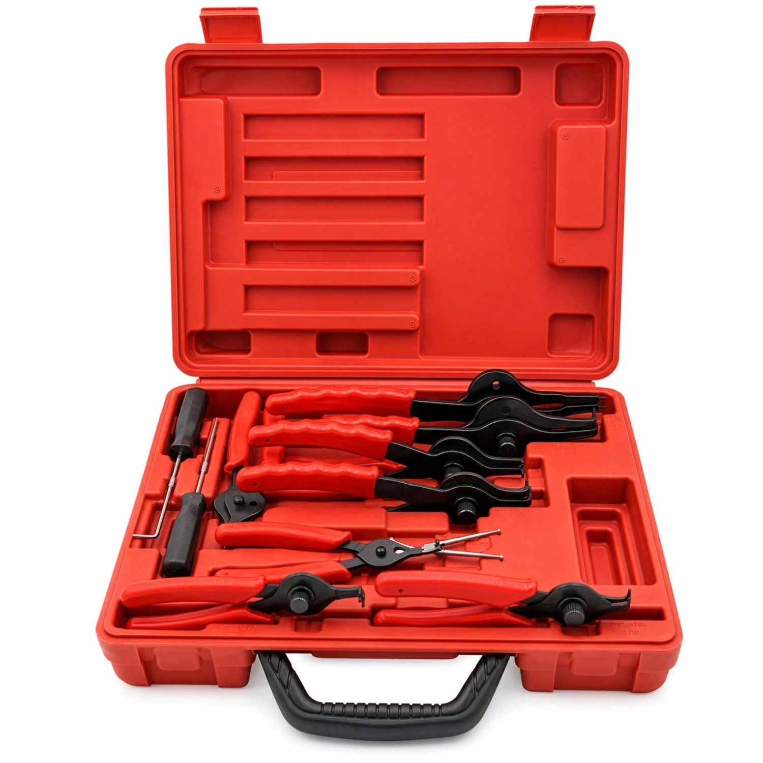 Wiltec Sprengring Zange 11Tlg 12,7-203Mm Seegeringzange Außenringe Innenringe