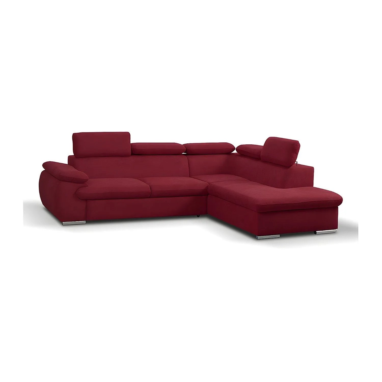 Vente-unique Schlafsofa Fabien Rot 271 cm