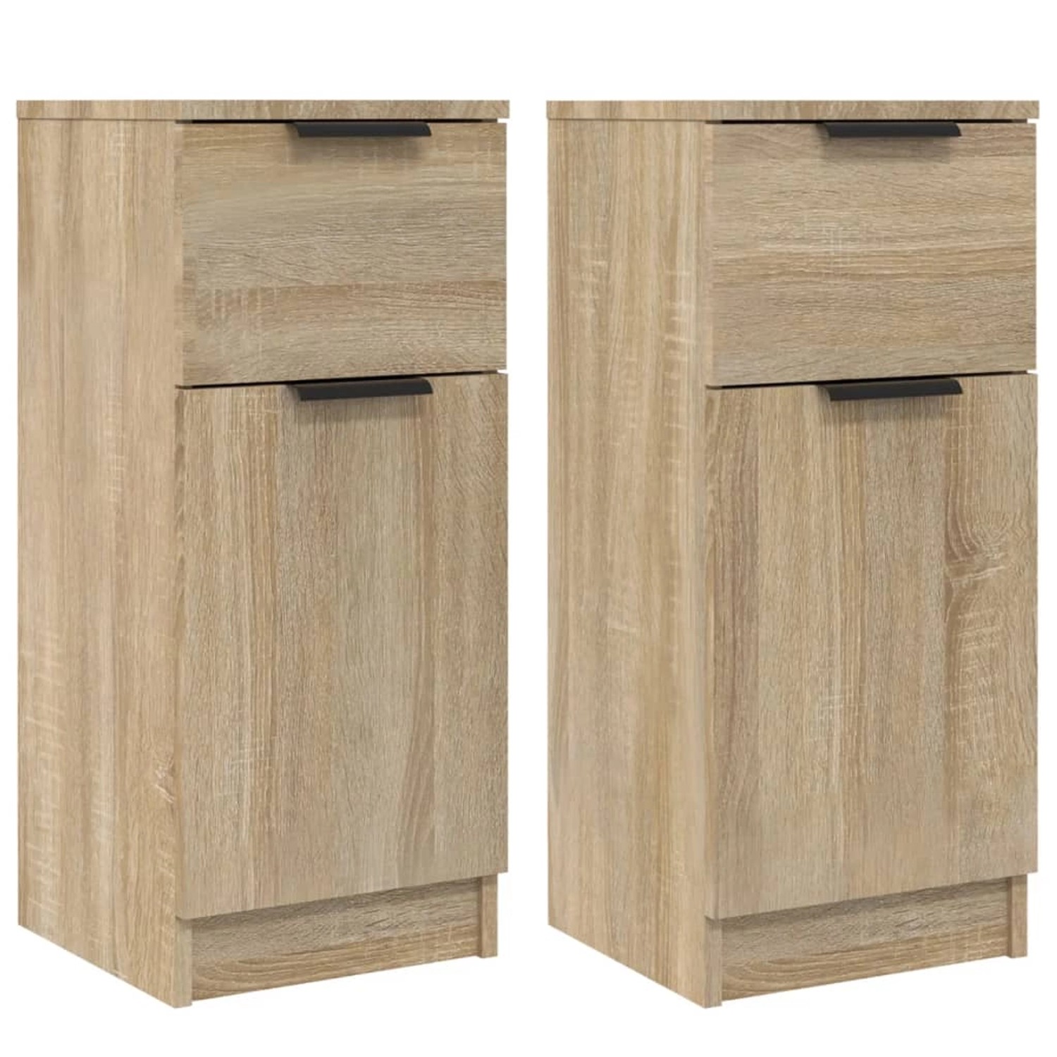 vidaXL Sideboards 2 Stk Sonoma-Eiche 30x30x70 cm Holzwerkstoff 811122 günstig online kaufen
