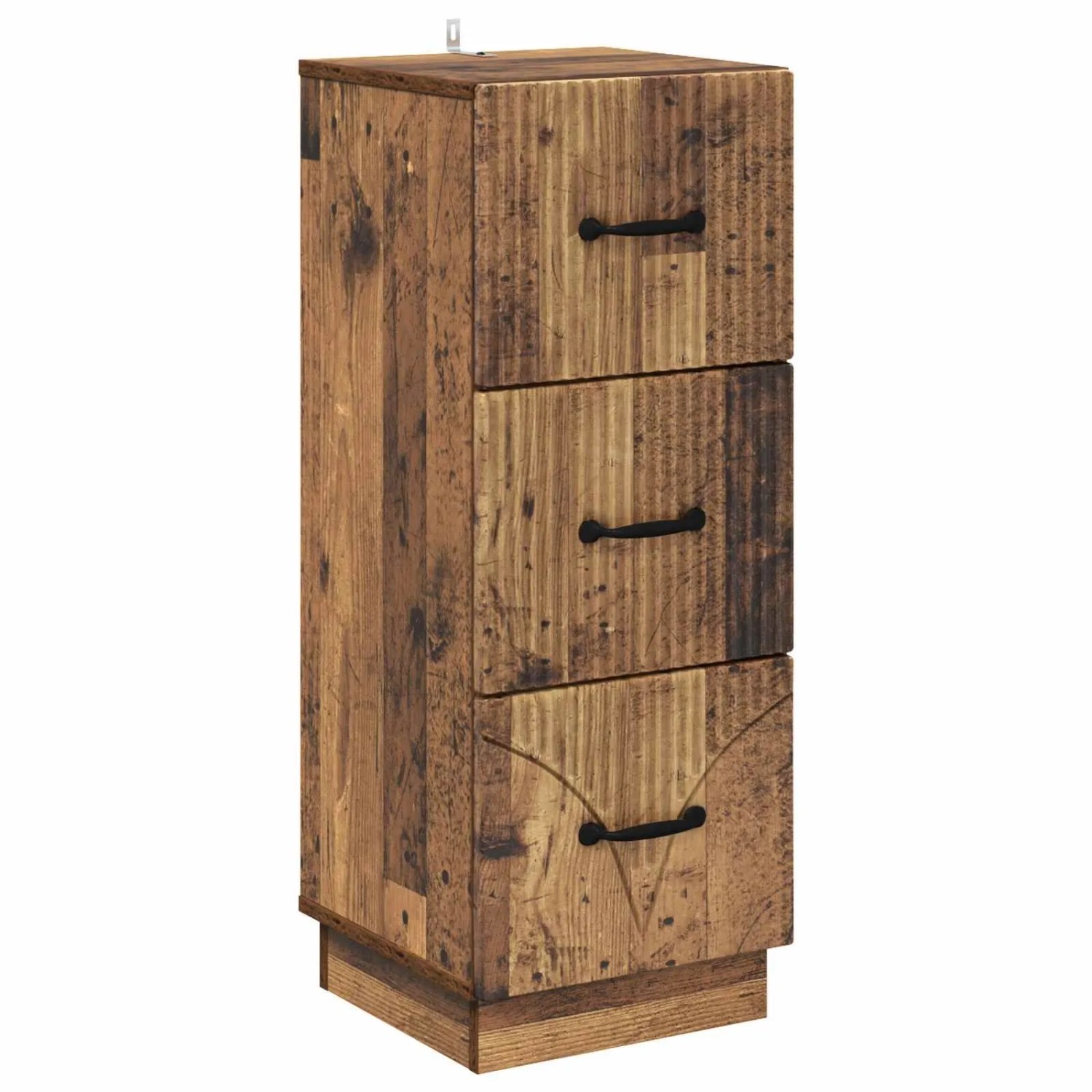 vidaXL Schubladenschrank Altholz 33 x 34,5 x 87 cm Holzwerkstoff 895313