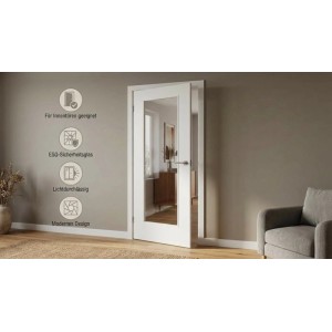 Doorlegro Lichtausschnitt Klar 535 mm x 1.420 mm ESG 4 mm