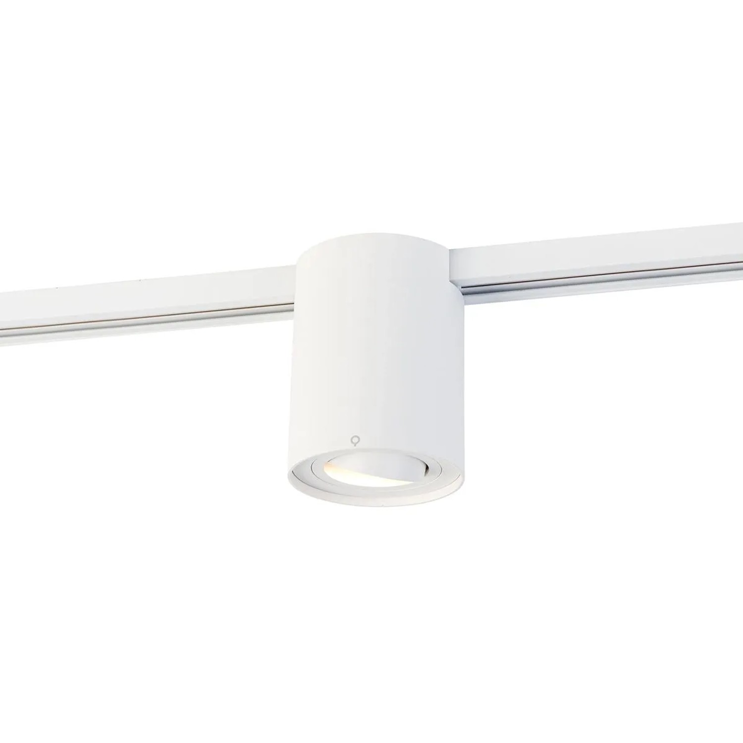 QAZQA Moderner 1-phasiger Schienenspot Weiß Iconic Rondoo Up
