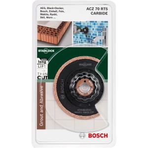 Bosch ACZ 70 RT5 Carbide-RIFF Segmentsägeblatt für Fliesen, Porenbeton und GFK.