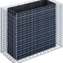 Gabiona Gabionen-Hochbeet, eckig, 100x130x60 cm, Maschenweite 5x5 cm. Ideal für Garten & Terrasse.