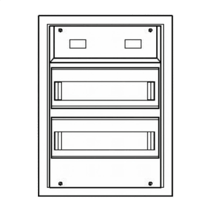 Alphatec Unterputzkleinverteiler 2-reihig mit Steckklemme