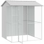 vidaXL Vogelkäfig Grau 215 x 210 x 247 cm Verzinkter Stahl 3325175_3