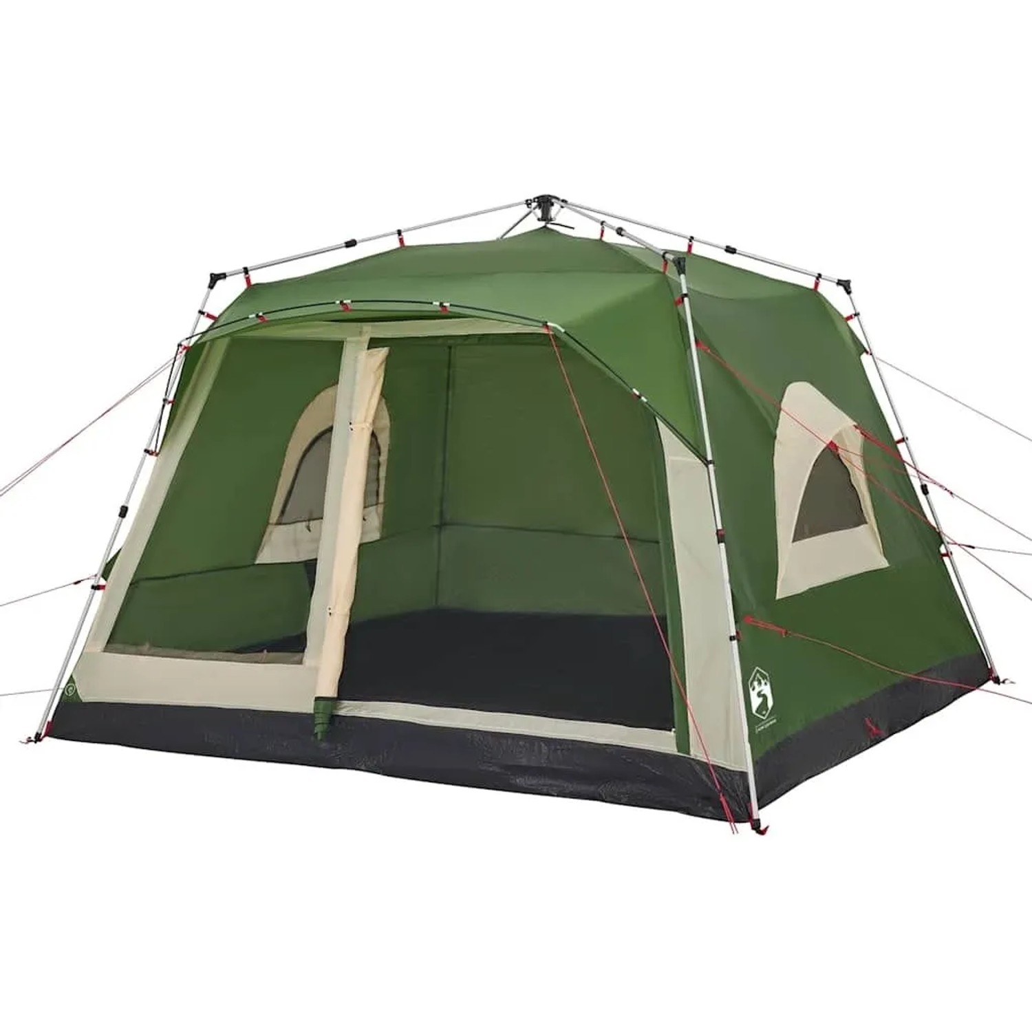vidaXL Familienzelt für 7 Personen Grün Quick Release 4004216
