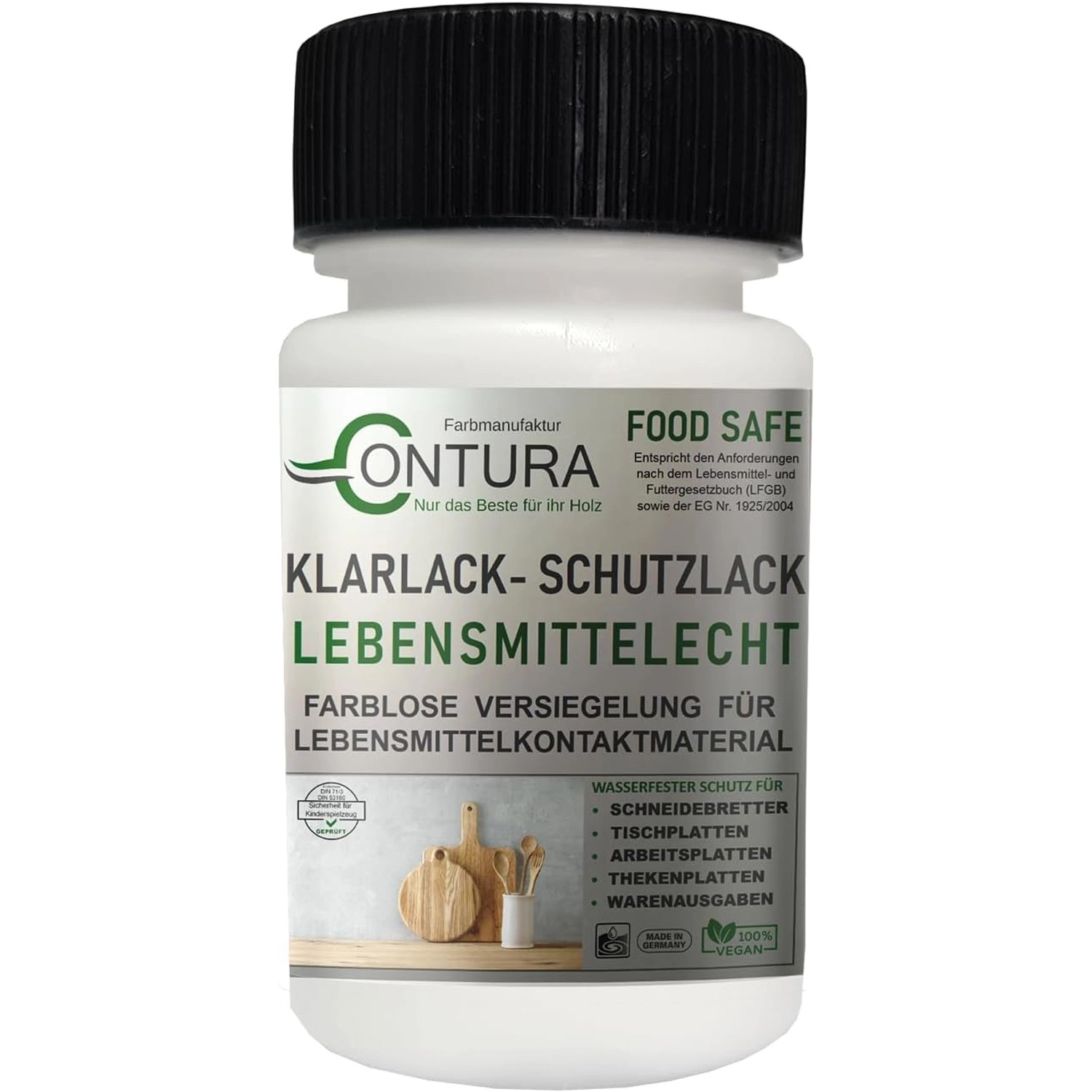 Contura Klarlack Lebensmittelecht Hartlack Food Safe Schneidebrett Tischpla günstig online kaufen