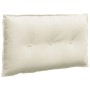 vidaXL Rückenkissen Creme 80 x 50 cm Cordstoff 42014727