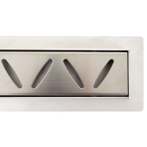 MCW Duschrinne D94c, 110cm, Edelstahl mit Schlitzdesign für den Bodenablauf in der Dusche.