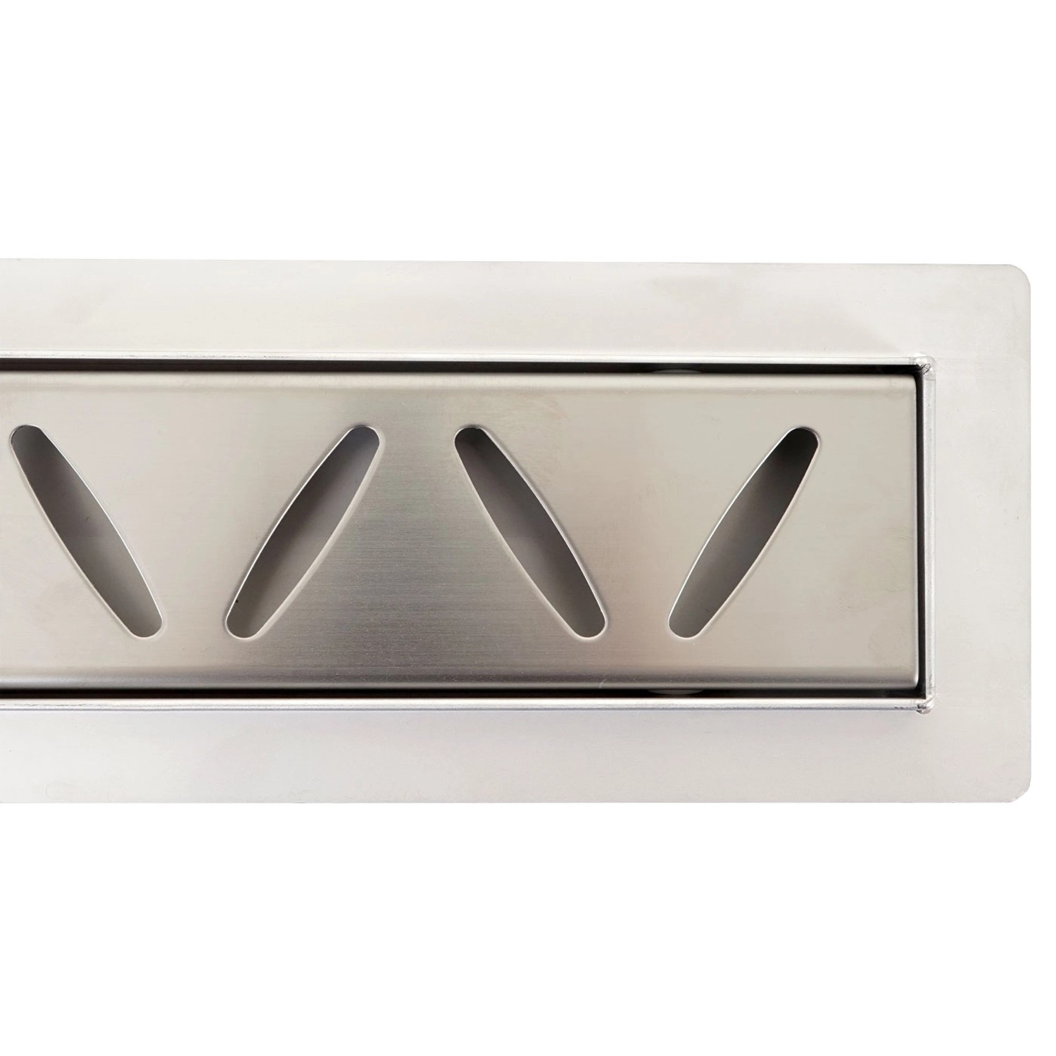 MCW Duschrinne D94c, 110cm, Edelstahl mit Schlitzdesign für den Bodenablauf in der Dusche.