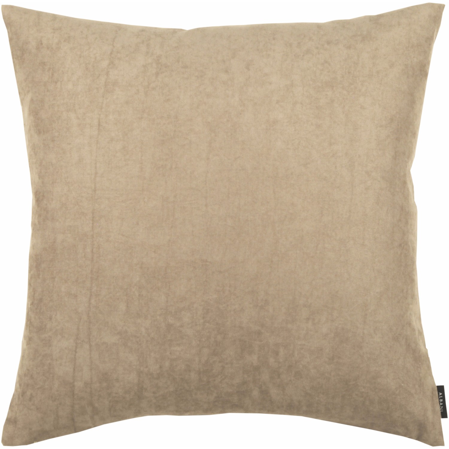 Kissen Velours Taupe 50 cm x 50 cm