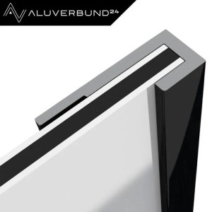 Aluverbund24 200cm Abschlussprofil für Alu Verbundplatte Anthrazit RAL7016