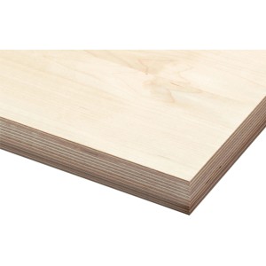 Multiplexplatte Birke, 250x125x1,8 cm, braun, für Regalböden und Möbelbau.