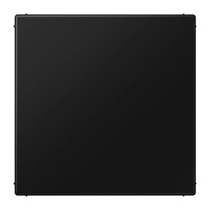 Jung Blindabdeckung, Graphitschwarz Matt. Quadratische Abdeckung für Schalterprogramme.