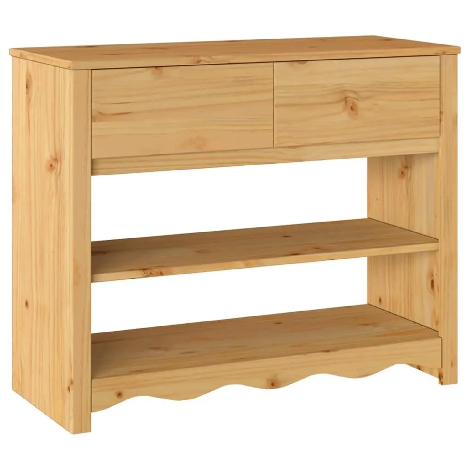 vidaXL Konsolentisch mit Schubladen Drammen Eiche 89,5 x 37 x 73 cm 42003046