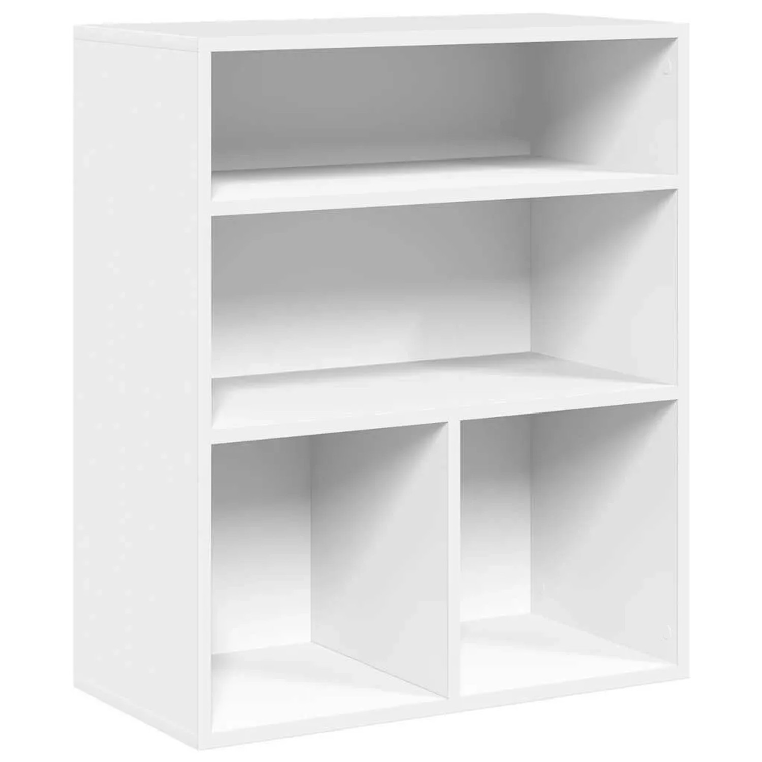 vidaXL Bücherregal Weiß 60x30x71,5 cm Holzwerkstoff 860310