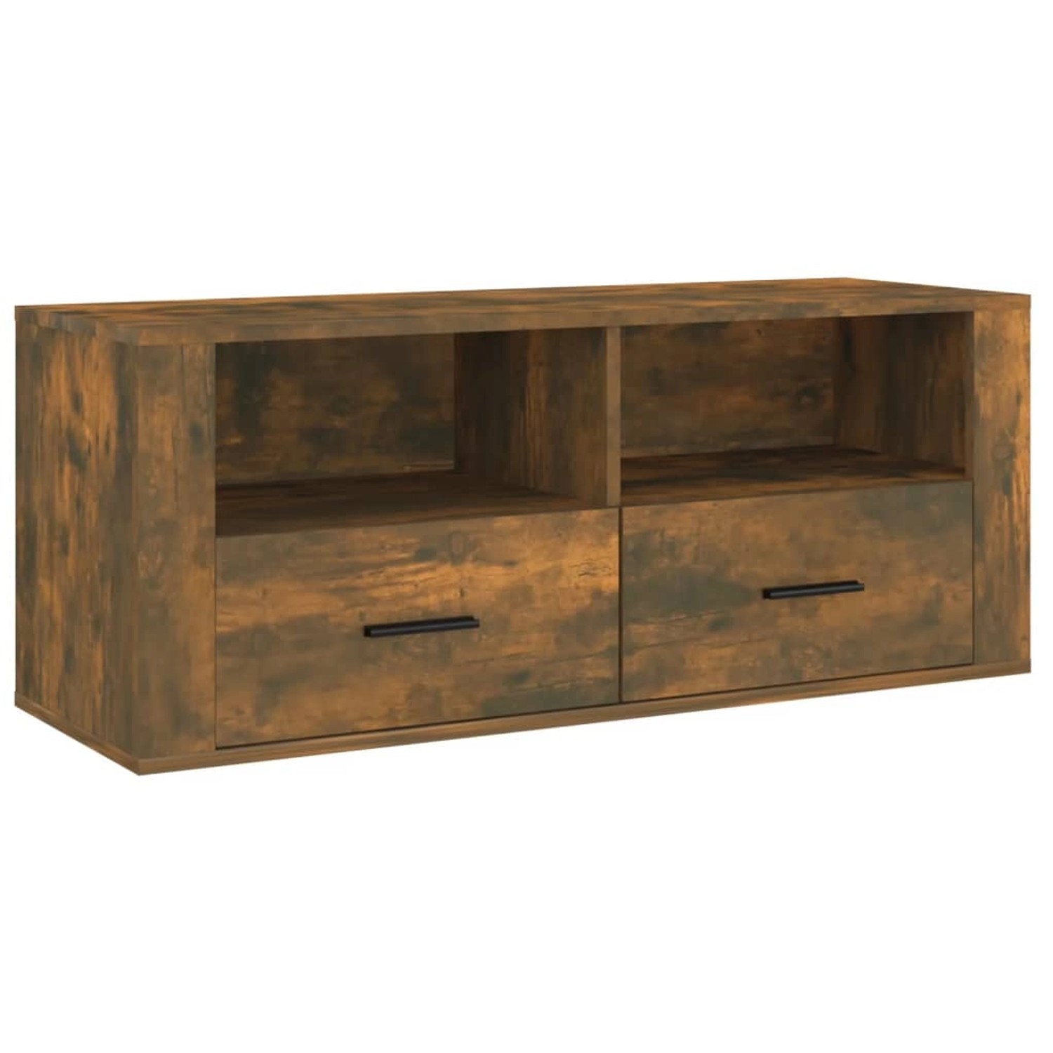 vidaXL TV-Schrank Räuchereiche 100x35x40 cm Holzwerkstoff 816813