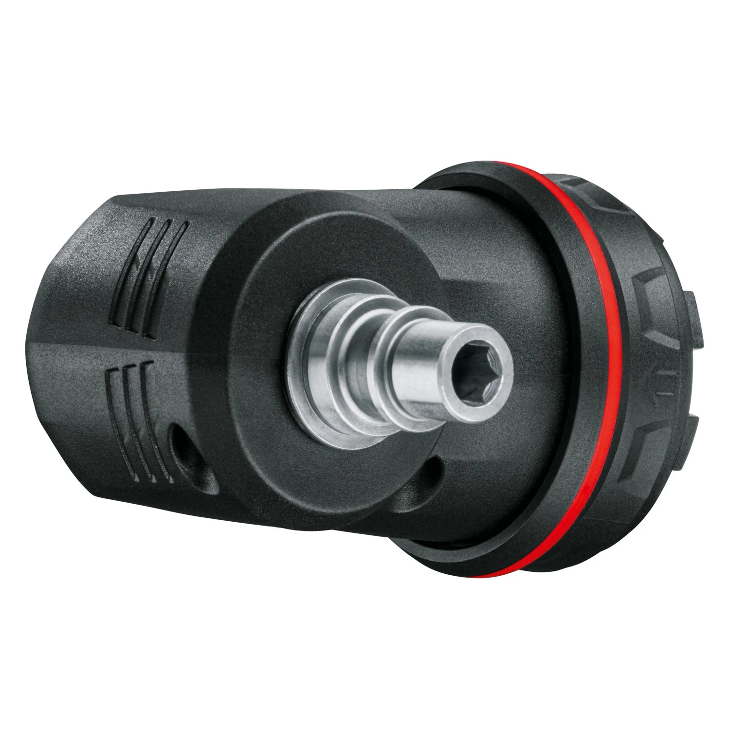 Detailaufnahme des Bosch Advanced Drill 18 V-80 Akku-Bohrschraubers, Solo-Version.