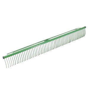 Galaflor Rasenrechen, 100 cm breit, aus pulverbeschichtetem Stahl, ohne Stiel.