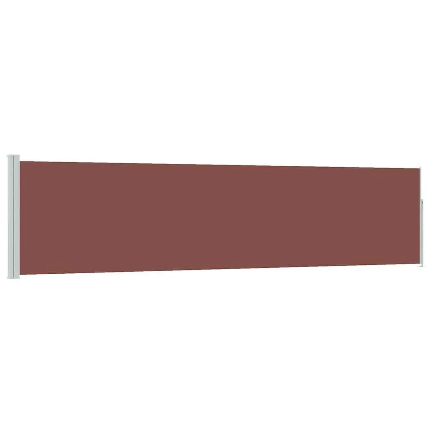 vidaXL Ausziehbare Seitenmarkise 120×500 cm Braun 48393