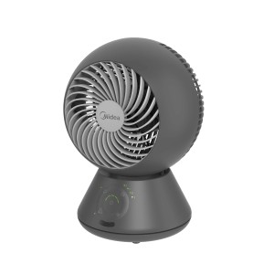 Grauer Midea Luftzirkulationsventilator Kompakt MFT302R0BPK für optimale Luftverteilung.