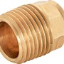 Löt-Übergangsnippel, 15 mm x 21 mm (R 1/2), aus Rotguss, 10er-Pack für Kupferrohrsysteme.