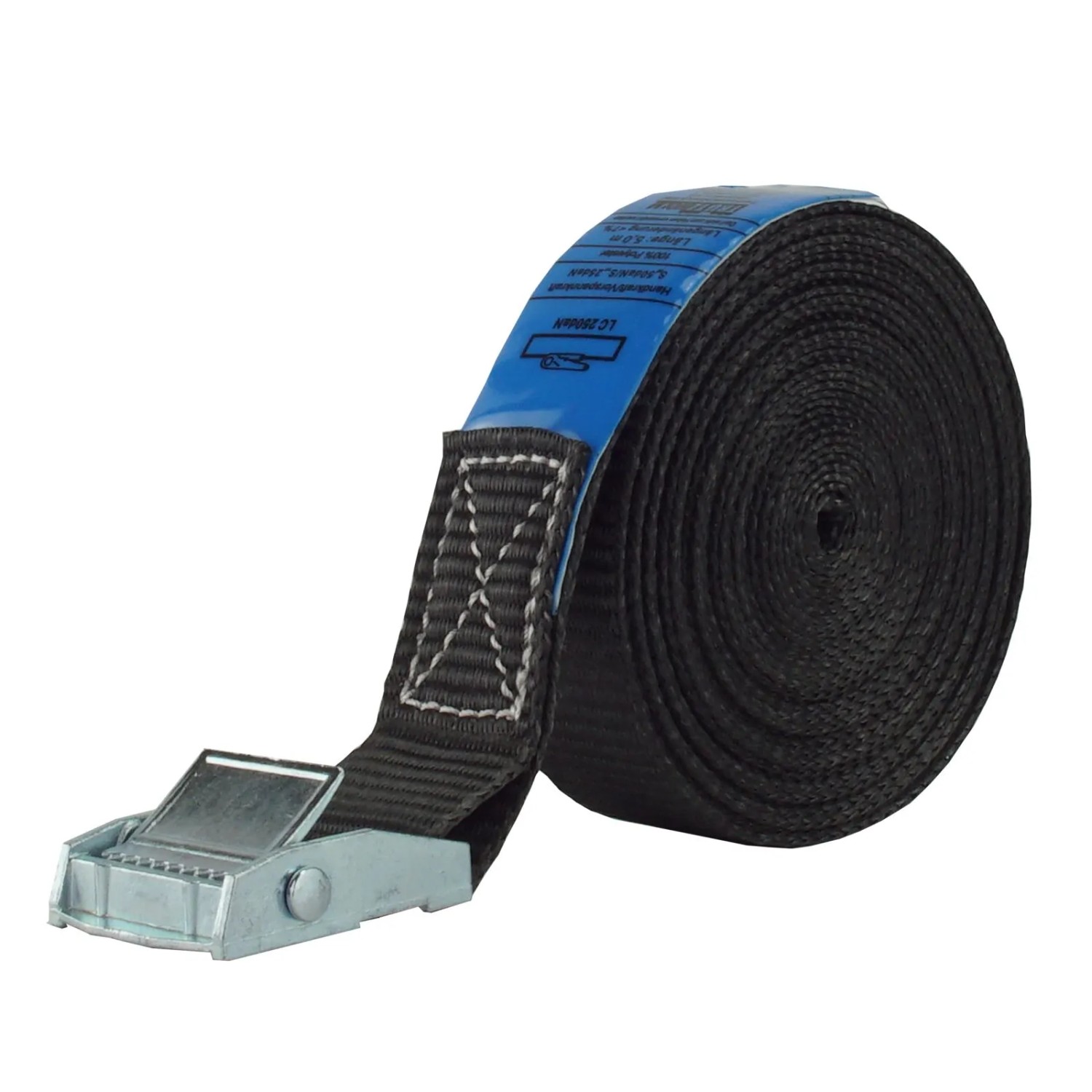 TRUTZHOLM Profi Spanngurt Klemmschloss Auto 1 Teilig 4m 250 kg Schwarz