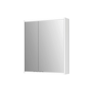 Jokey Spiegelschrank Batu, 60 cm, weiß hochglanz mit zwei Spiegeltüren.
