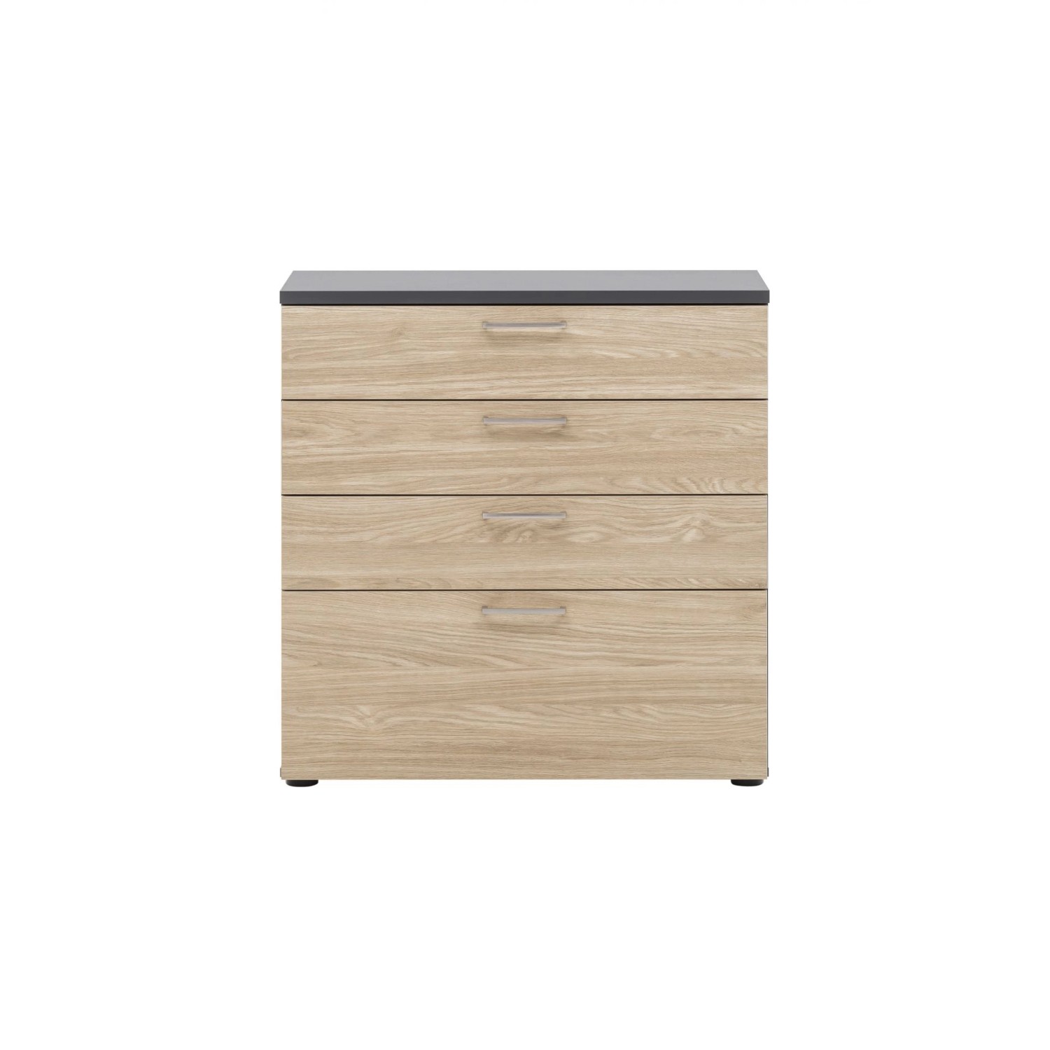 MÖBELPARTNER Aktenschrank Schubladenschrank Hippo, HxBxT 84x80x40 cm, Eiche günstig online kaufen