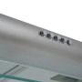 Respekta Unterbau-Dunstabzugshaube CH1259IXCN Edelstahl mit Glasschirm, Detailansicht.