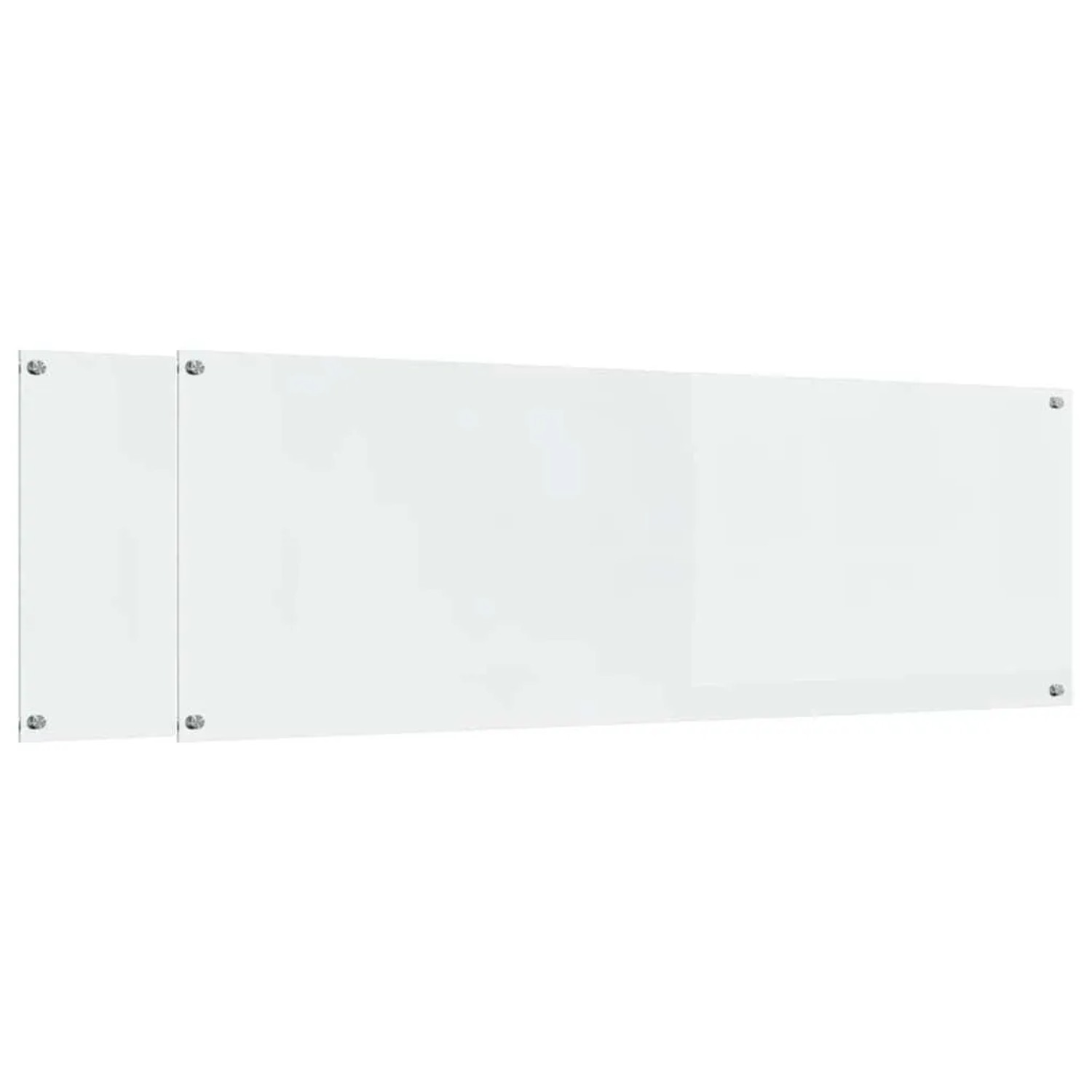 vidaXL Küchenrückwand 2 Stk Transparent 120 x 40 cm Gehärtetes Glas 3415491