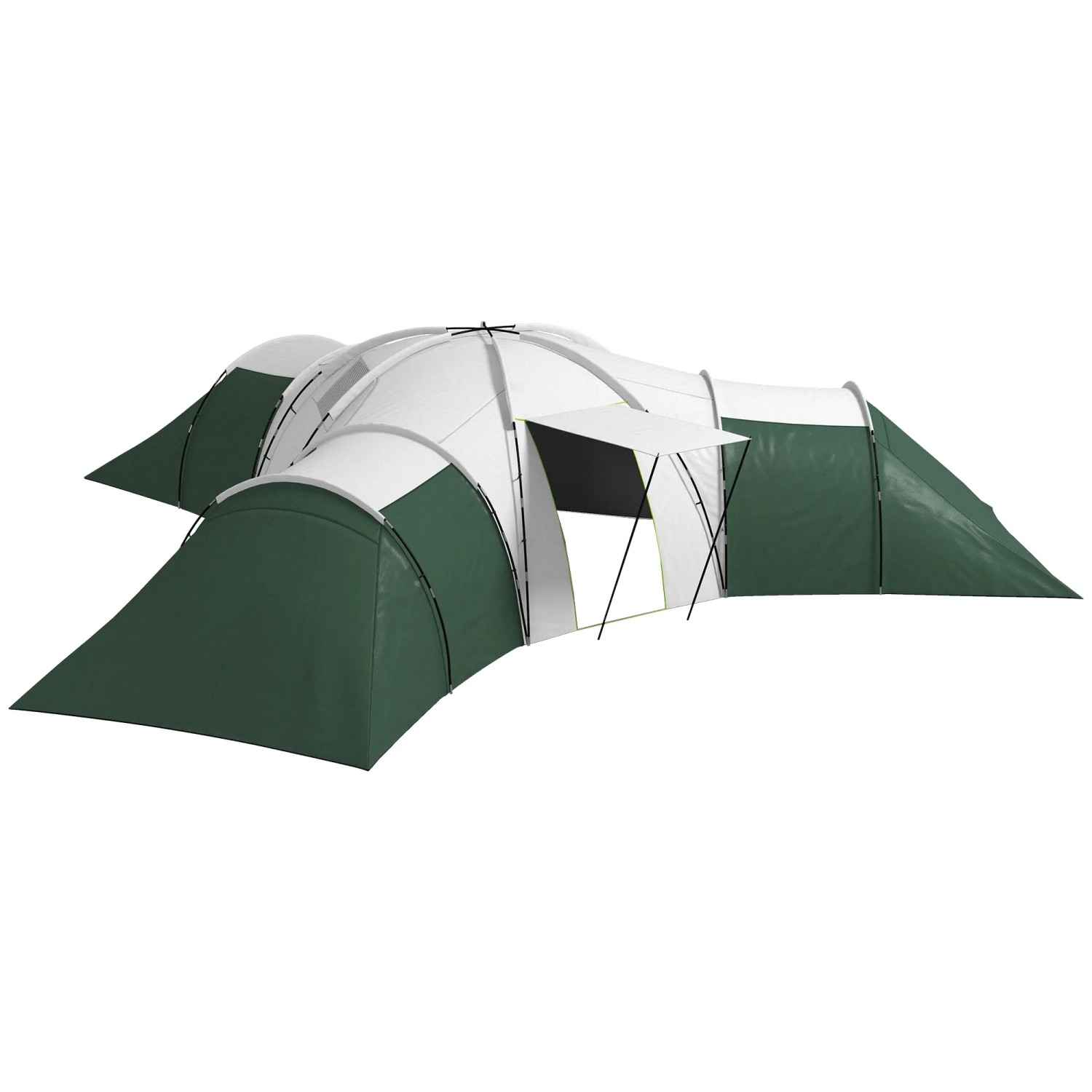 Outsunny Campingzelt Polyester Stahl 615L x 615B x 225H cm