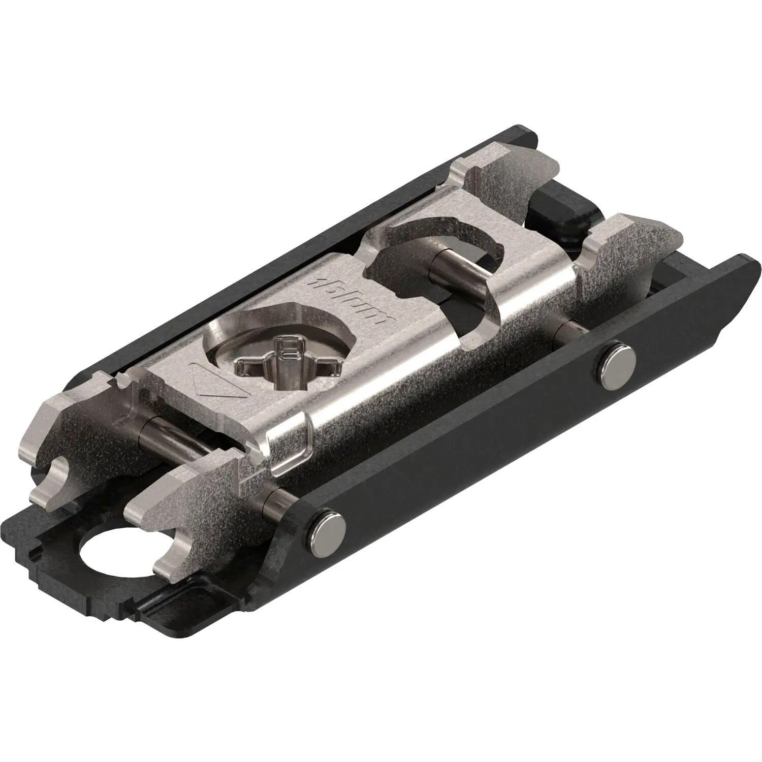 Blum Exzenter-Montageplatte Clip Onyx Gerade Stahl Schrauben Distanz 0 mm