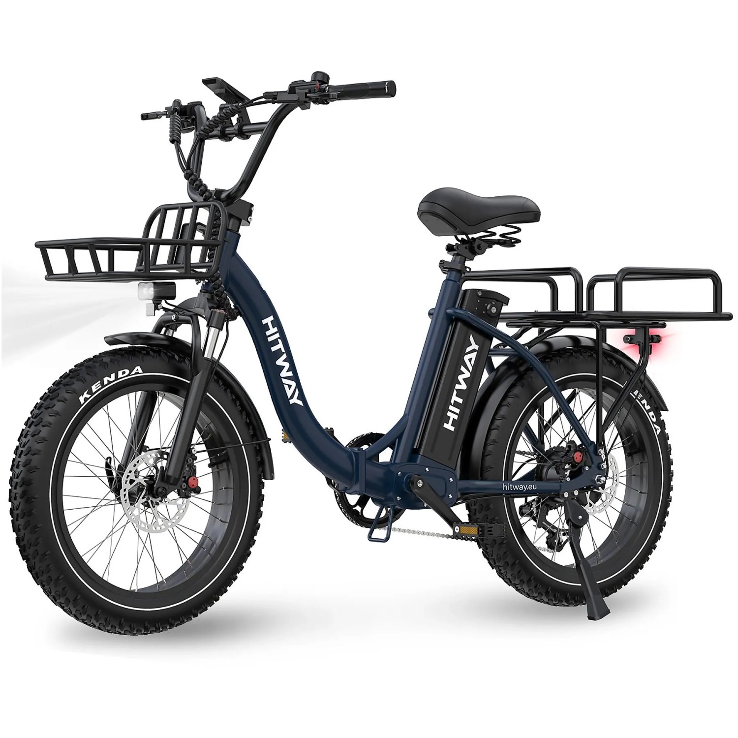 HITWAY E-Bike BK6S PLUS 20×4,0 Zoll 27Ah Akku Reichweite 110-150KM 250W 7-Gang APP NFC