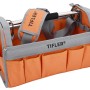 Tifler Werkzeugtrage 40 cm mit Schultergurt, viele Taschen für Werkzeug und Zubehör.