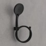 Schütte Handbrause-Set Raven, Schwarz Matt, mit Brauseschlauch und Halterung.