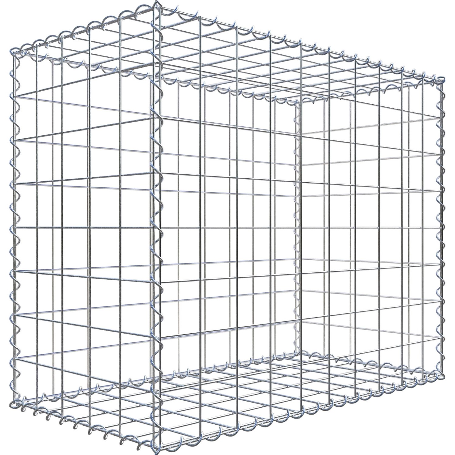 Gabiona Gabione 100 cm x 80 cm x 50 cm mit Maschenweite 10 cm x 10 cm