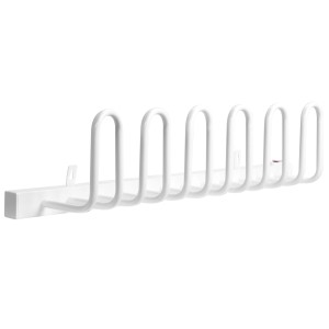 HOMCOM Elektrischer Schuhtrockner (60W) zur Wandmontage, weiße Ausführung.