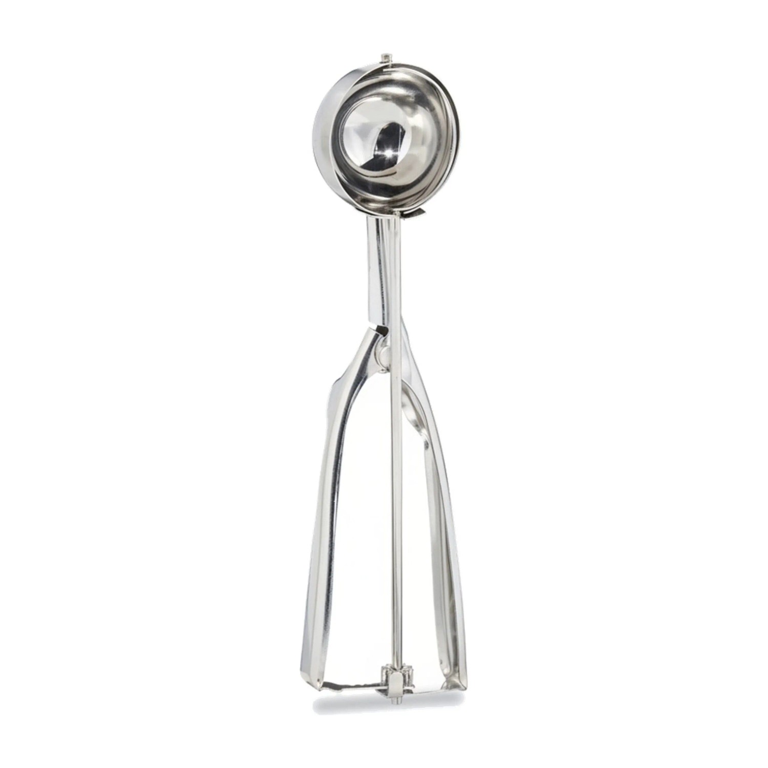 Relaxdays Eisportionierer Edelstahl Silber Spülmaschinengeeignet 22,5 cm x 6 cm x 3,5 cm 90 g