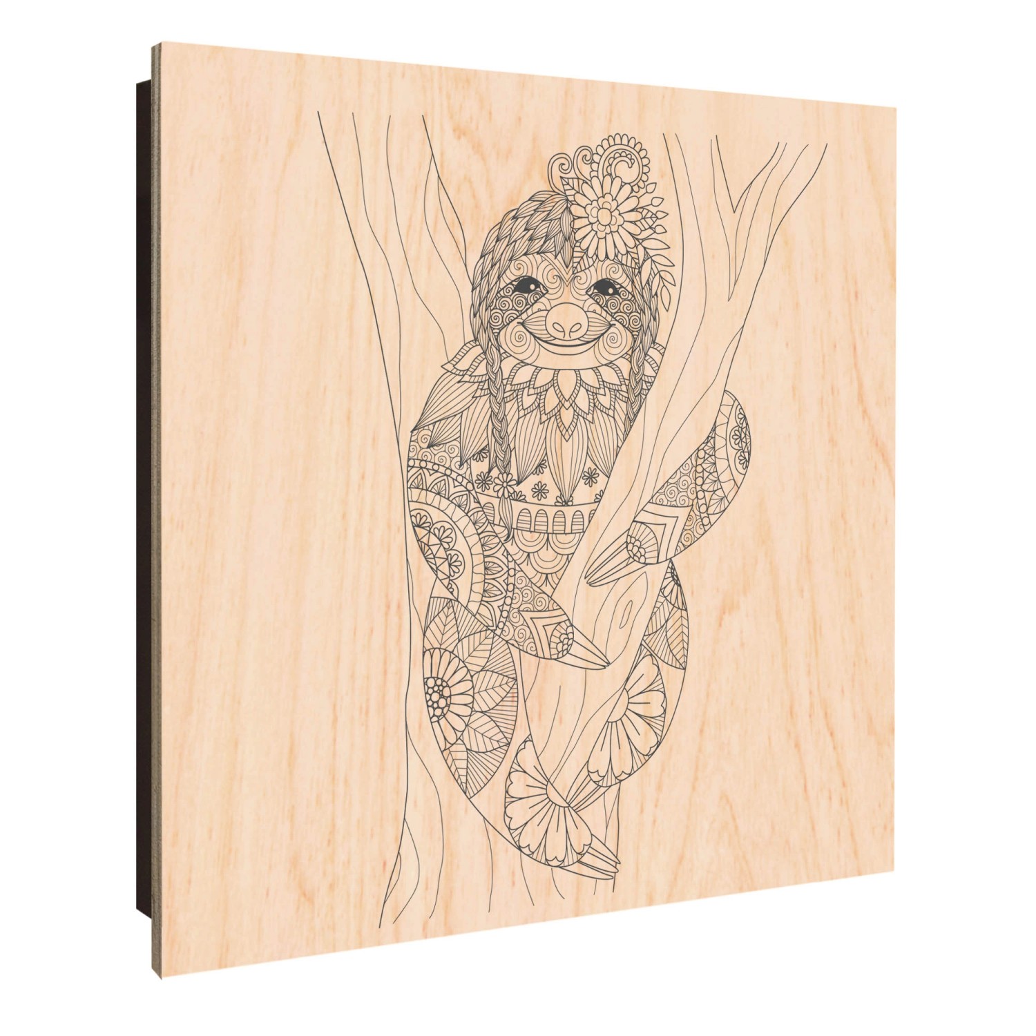 Banjado Großer Schlüsselkasten Holz 30x30cm Schwarz Scharnier Links 50 Hake günstig online kaufen