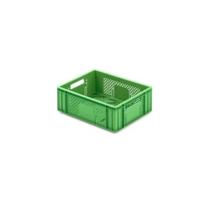 Grüne Eurobox / Obstkiste (13L) im 5er Sparset. Stapelbare Aufbewahrungsbox für Obst und Gemüse.