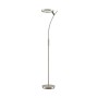 Lindby LED Stehlampe Darion 9621655 Dimmbar Modern in Alu aus Metall 1-flammig Wohnzimmerleuchte