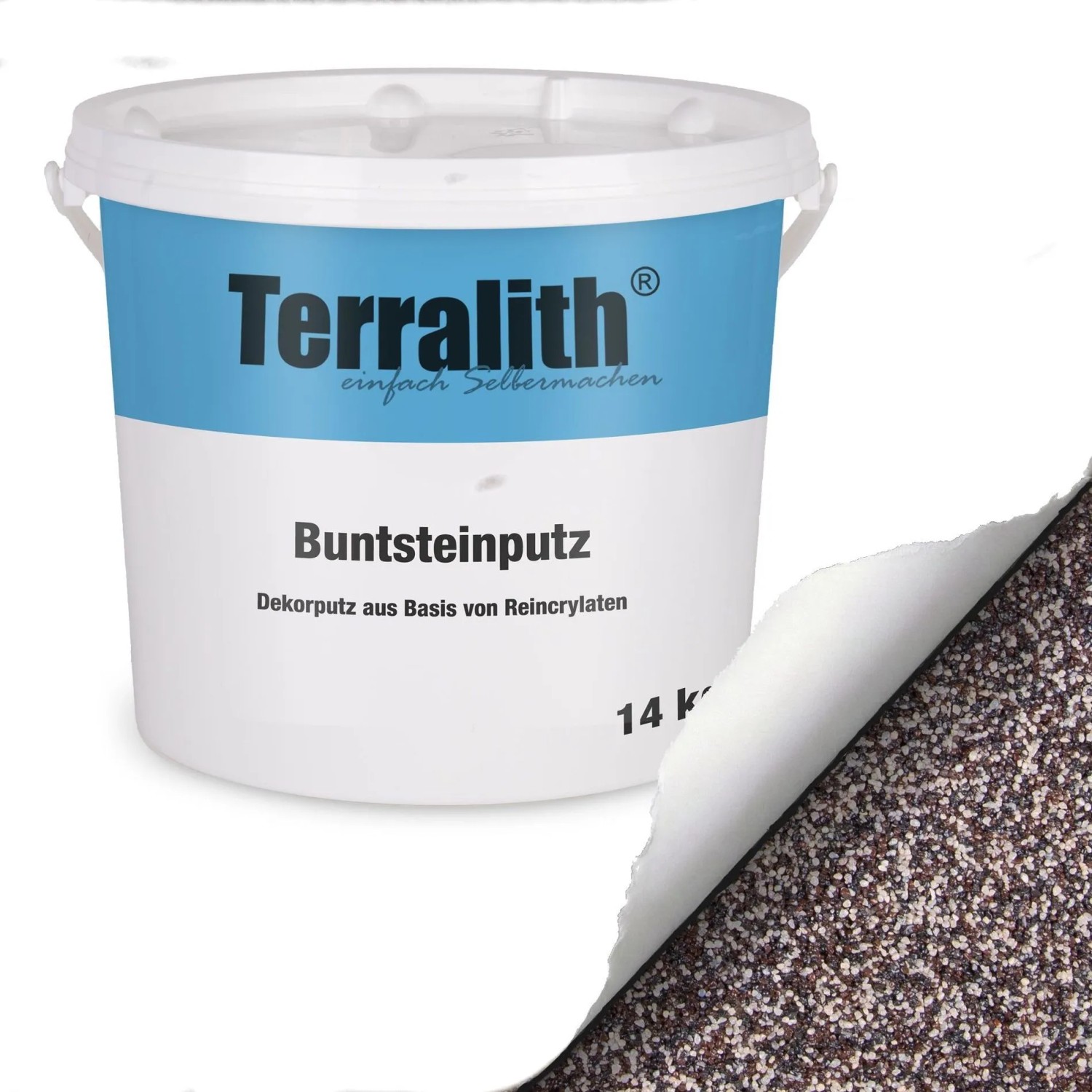 Terralith Buntsteinputz Mosaikputz 1mm 14 kg BSP1130 Beige Braun