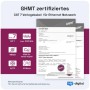 GHMT zertifiziertes hb-digital CAT 7 Duplex Ethernetkabel. Merkmale: 1000 MHz, 10 Gbit/s, S/FTP, AWG23, Kupfer.