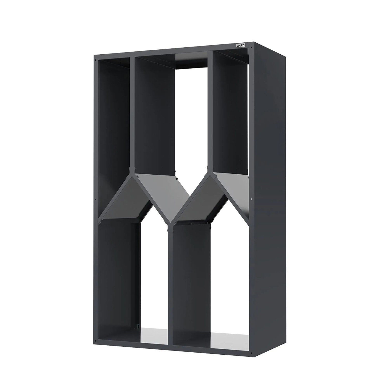 weka Metall-Brennholzregal Gary , Metall, Anthrazit