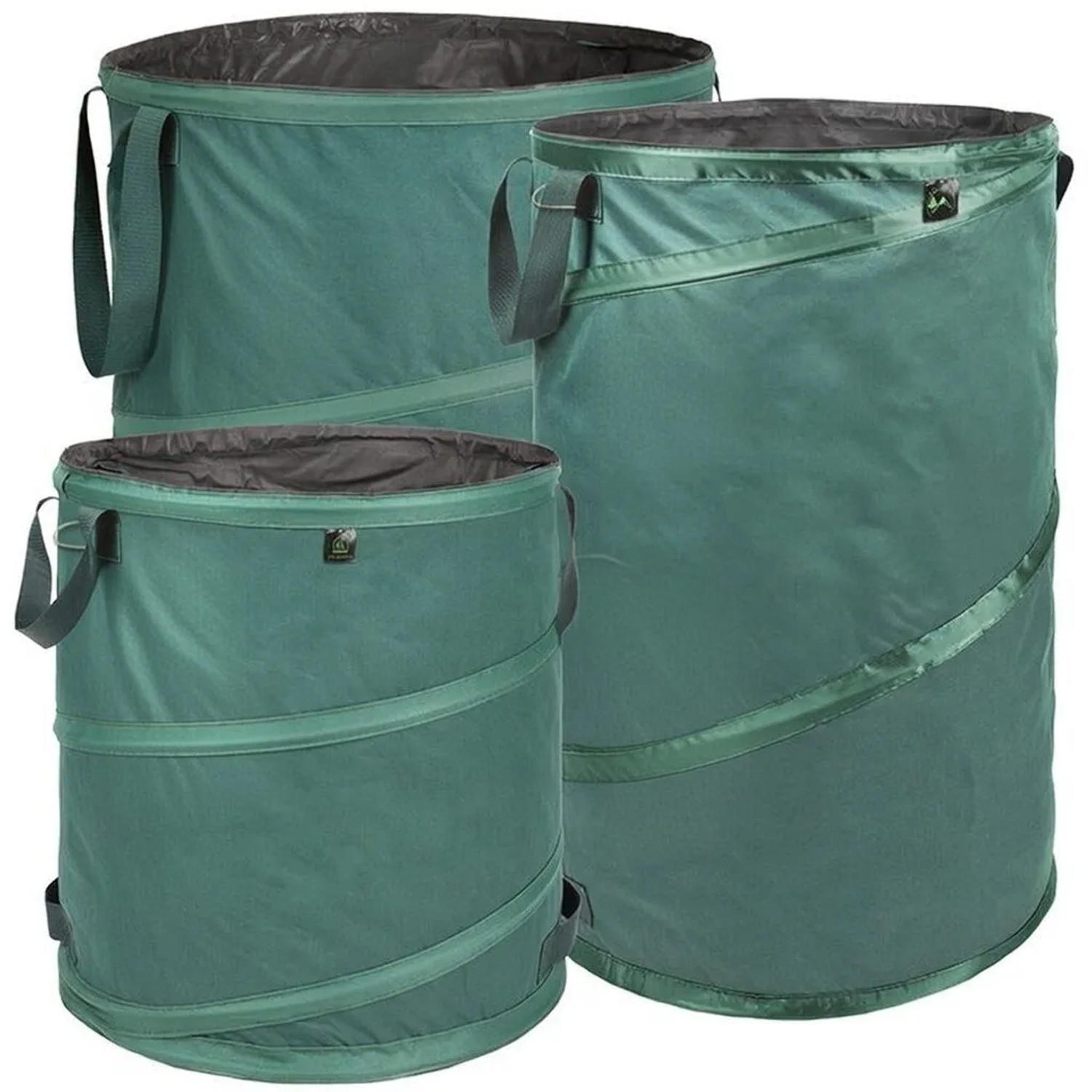 TTL GARDEN Pop-Up Laubsack Premium 220g/qm Starterset 85L 120L 160L Selbststehend Gartensack Faltbar
